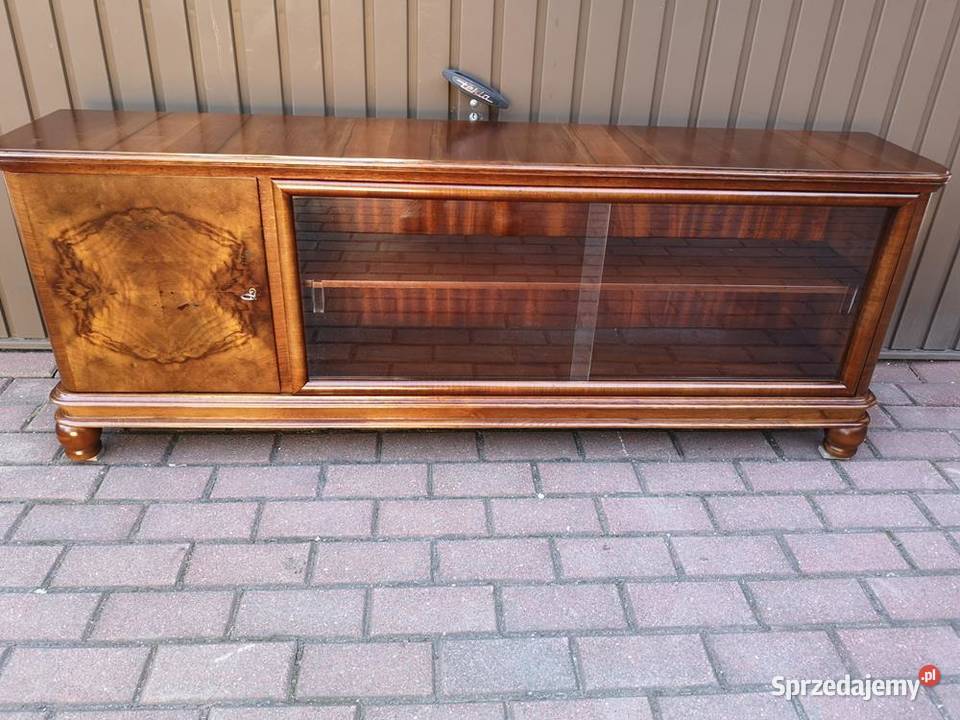 Komoda ARTDECO RTV Niska Orzech 156 Zgrabna Meble