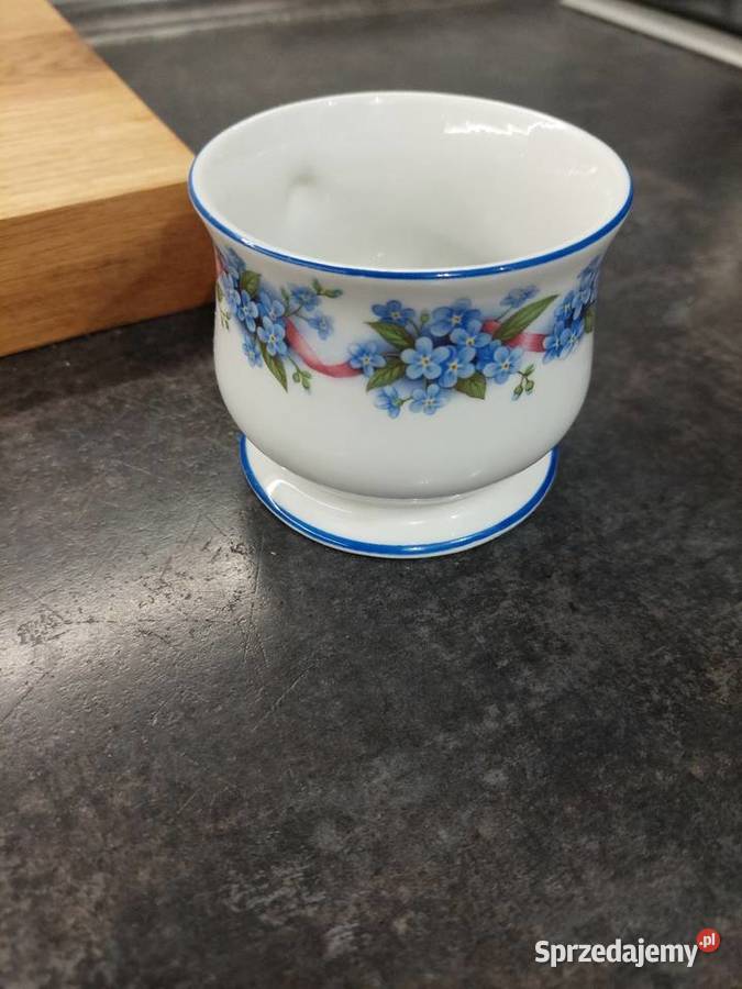 Kubek porcelanowy Niezapominajki Mirosławiec