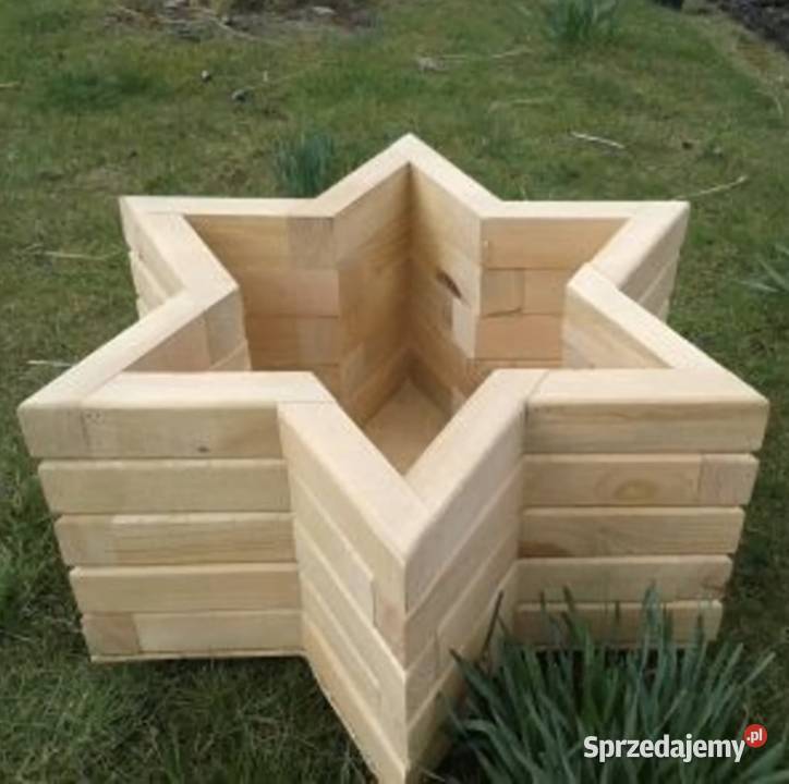 Drewniana donica sześciokątna 65 Zgierz