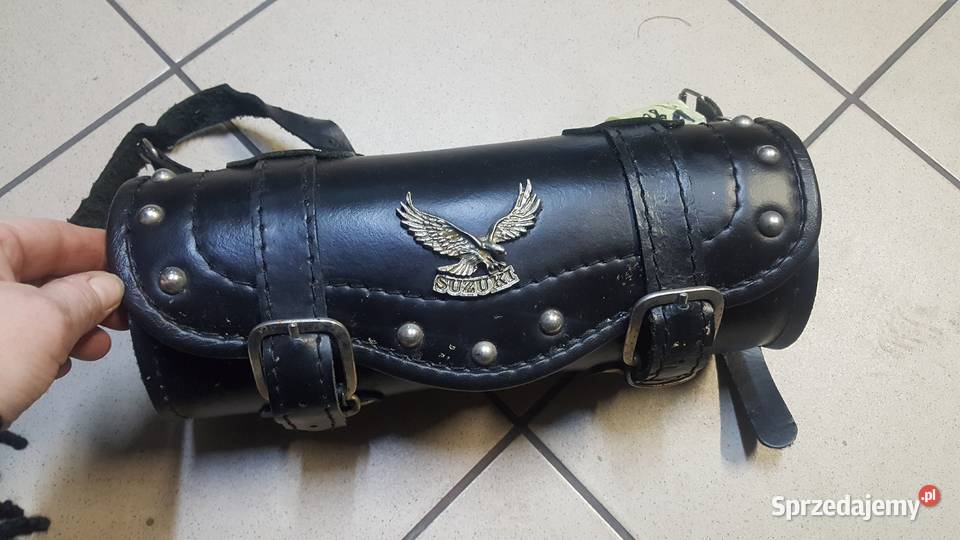 Piórnik rolka motocyklowa skóra