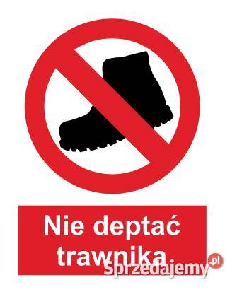 Naklejka BHP Nie deptać trawnika ZZO26 Kamionna sprzedam
