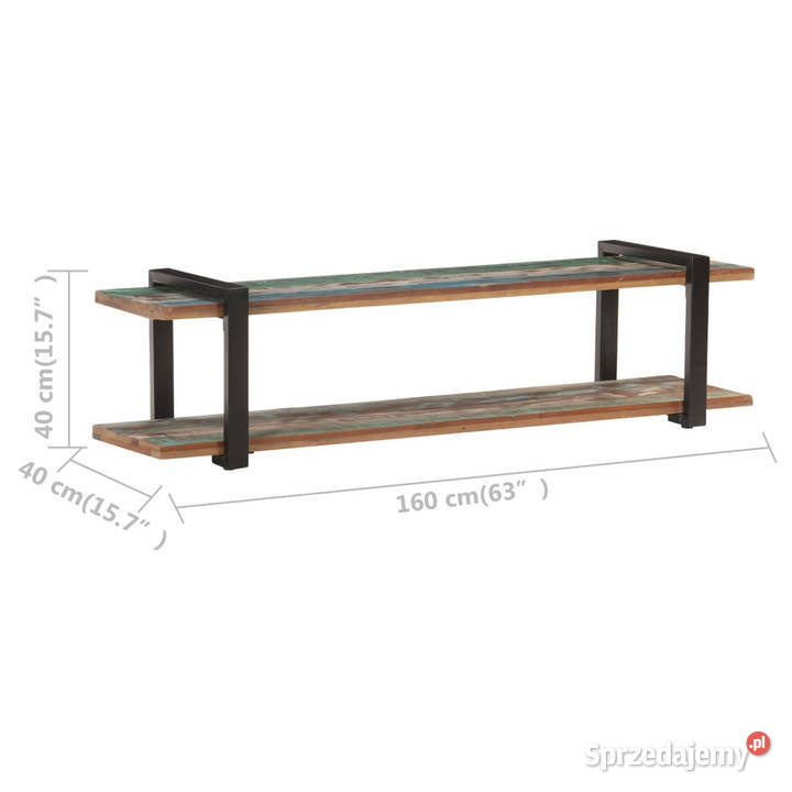 Szafka pod TV 160x40x40 lite drewno z odzysku mazowieckie Warszawa