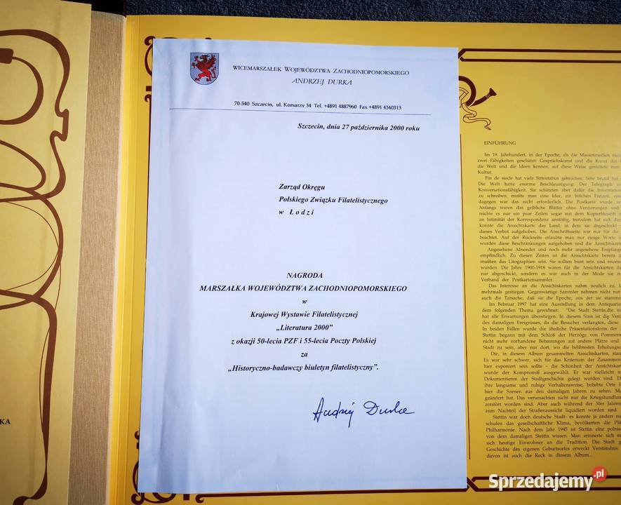 Piękny Duży Album Szczecin na starej karcie