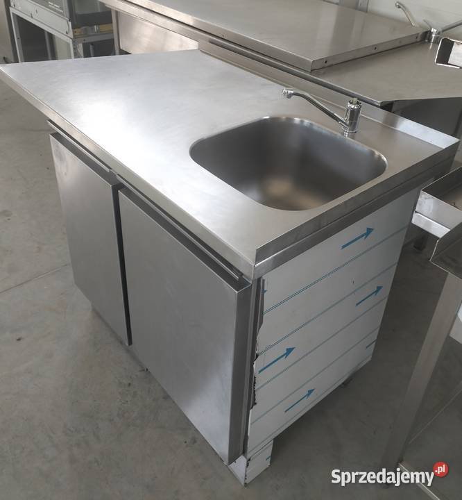 Zlew gastronomiczny z szafką 131x70x89 Słupia Kapitulna