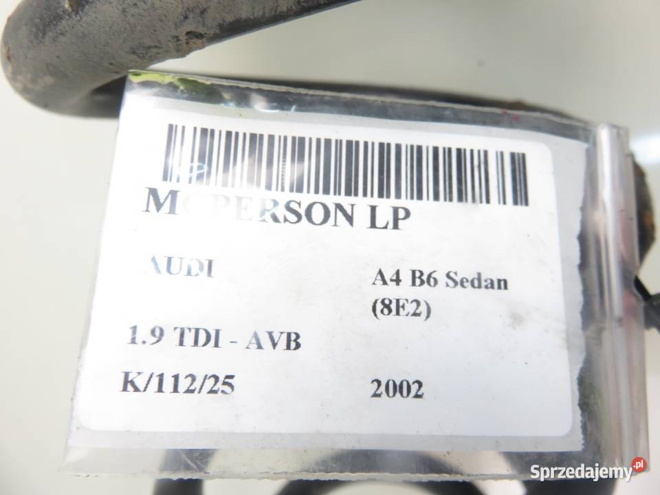 MCPERSON LEWY PRZEDNI AUDI A4 B6 19 TDI AVB sprzedam