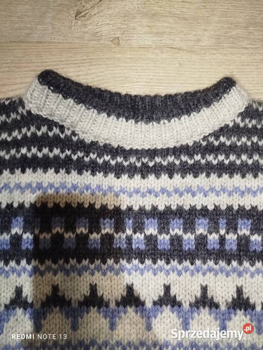 Sweter wełna 100 Stobi