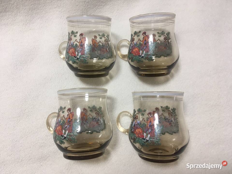 PRL filiżanki szklane Porcelana i szkło Kołobrzeg