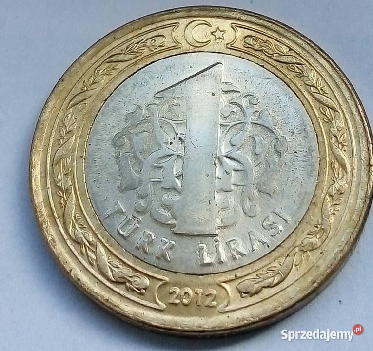 TURCJA 1 LIRASI2012 r OKOLICZNOŚCIOWA Numizmatyka Legionowo