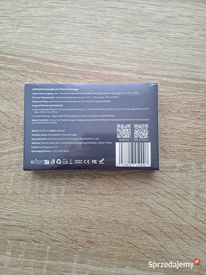 GOYOJO GW192 IR kamera termowizyjna Rumia