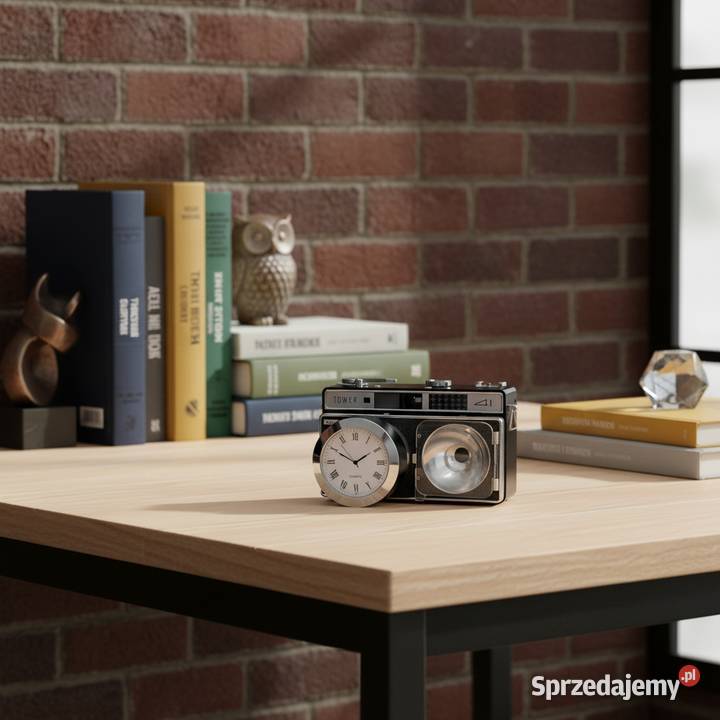 Zegar z aparatu fotograficznego vintage retro