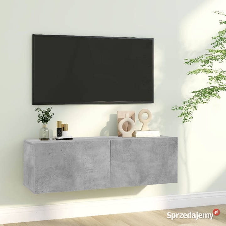Szafka pod TV szarość betonu 100x30x30 WM801485 Warszawa