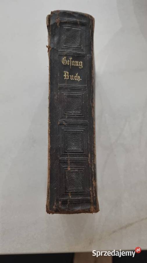Stary Niemiecki śpiewnik modlitewnik IX wiek dolnośląskie