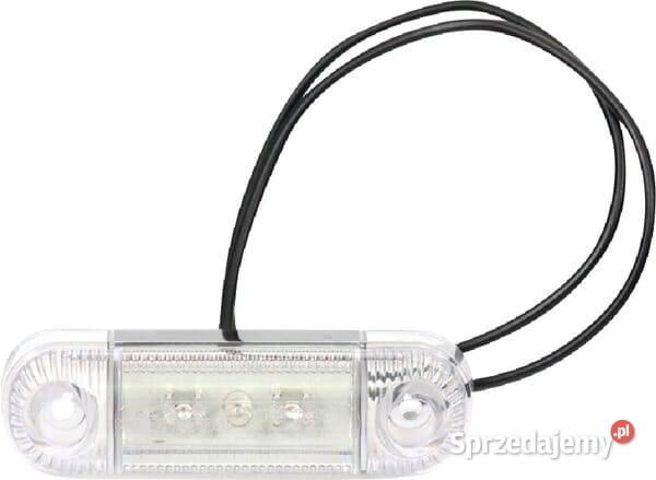 Lampa obrysowa LED prostokątna 1224V biała małopolskie Kamionna