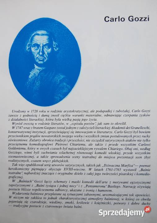 Najpiękniejsze baśnie Carlo Gozzi książka Lublin
