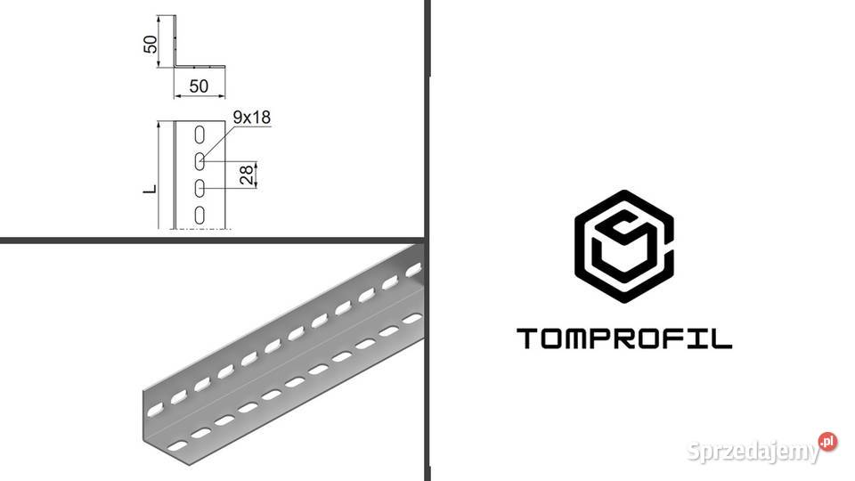 Kątownik perforowany 50x50x3mm OCYNK 2450 MB Kozienice
