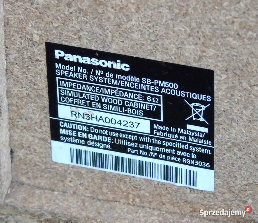 Kolumny Panasonic sprawne i ładne WYSYŁKA podkarpackie Jasło