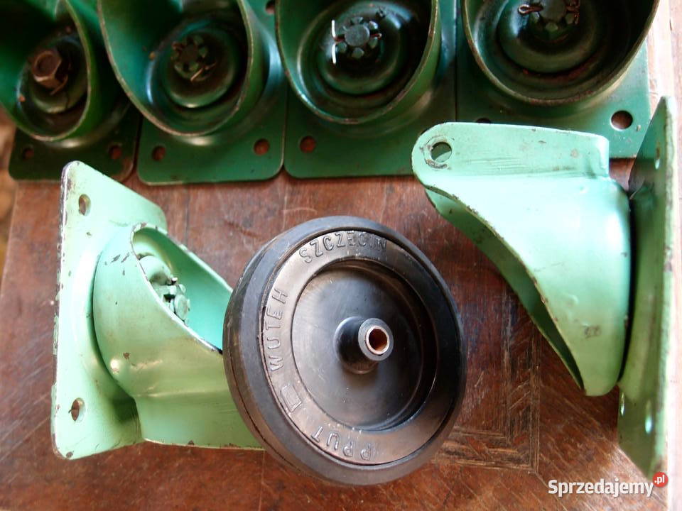 Kółka 16060 gumowo metalowe pełne mocowania Łódź