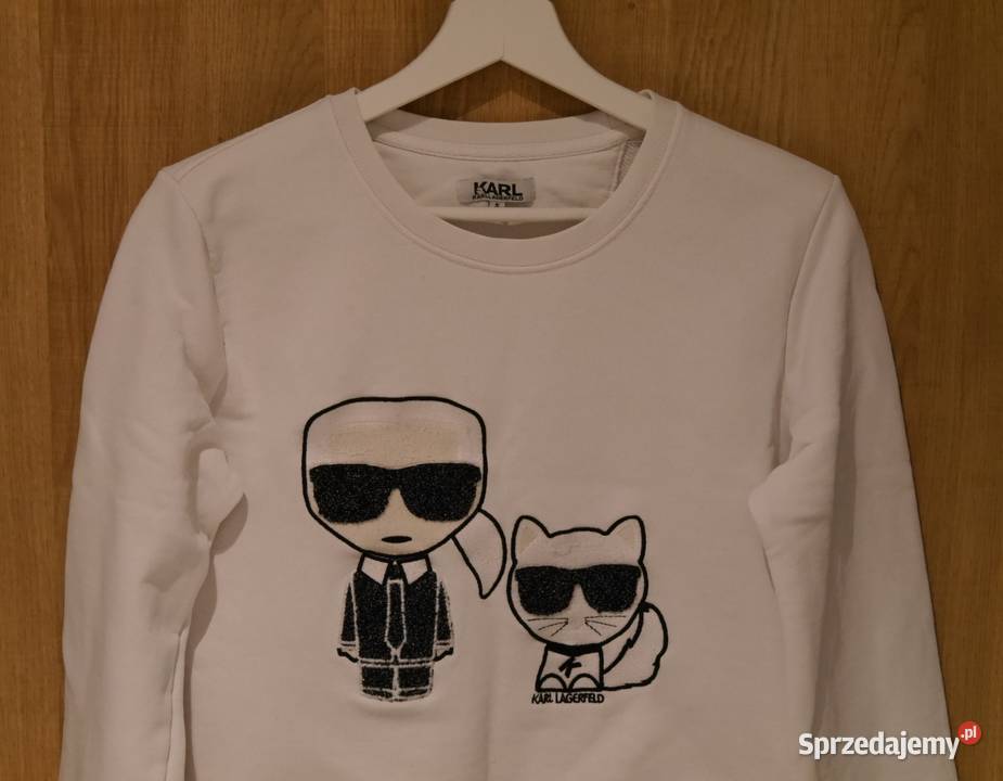Karl Lagerfeld fajna bluza metaliczna nitka 36 S Wrocław