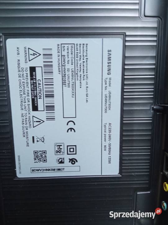 Sprzedam płyty Samsung UE49NU7300 sprawne Chorzów sprzedam