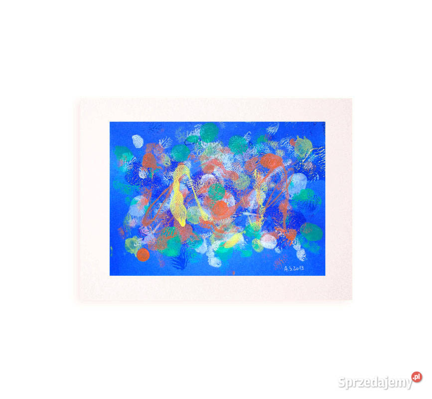 granatowa abstrakcja abstrakcja loft grafika Opole