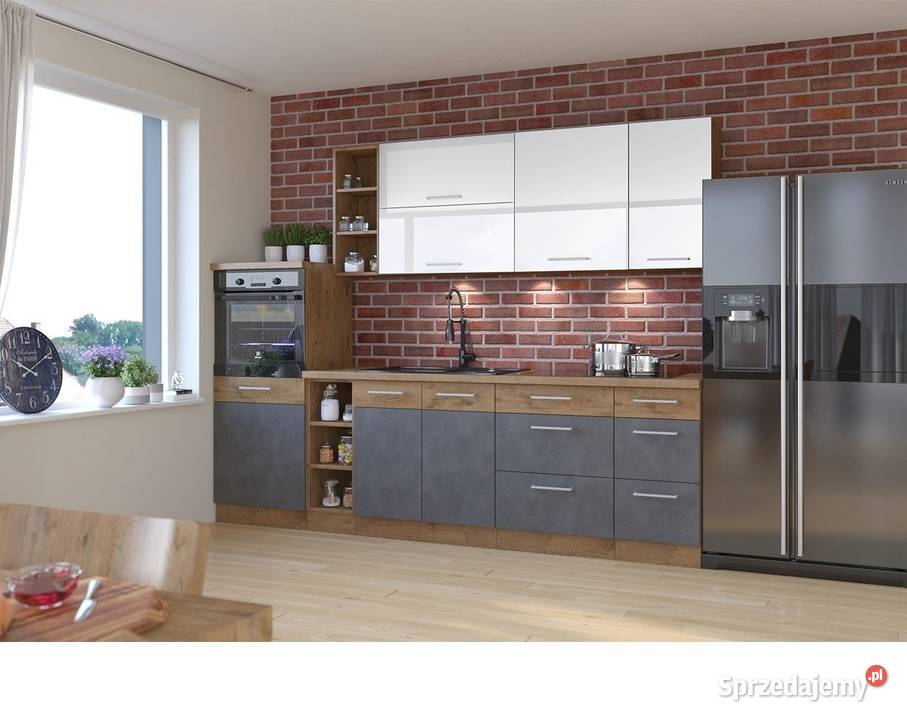 MEBLE SZAFKI KUCHENNE VIGO GRAFIT SZCZOTKOWANY Kraków