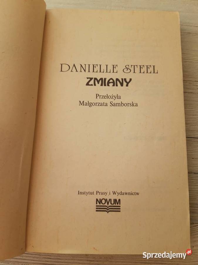 Zmiany Danielle Steel NOVUM 1993 Bielsko-Biała