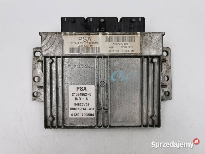 Sterownik Silnika Citroen C3 14 8v 9655829780 Wyszków sprzedam