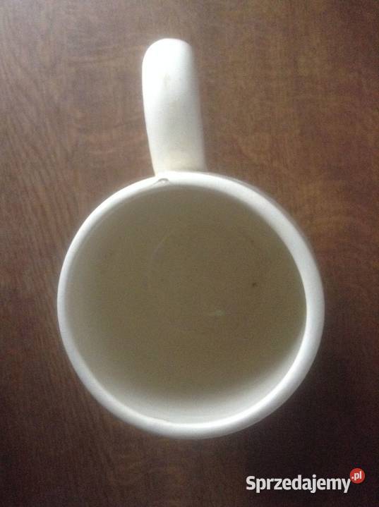 Kufel fajansowy ręcznie malowany sygnowany Opole