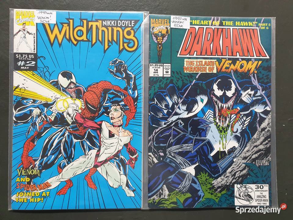 Carnage Venom zestaw 19 oryginalnych komiksów Kultura i Rozrywka Gdynia