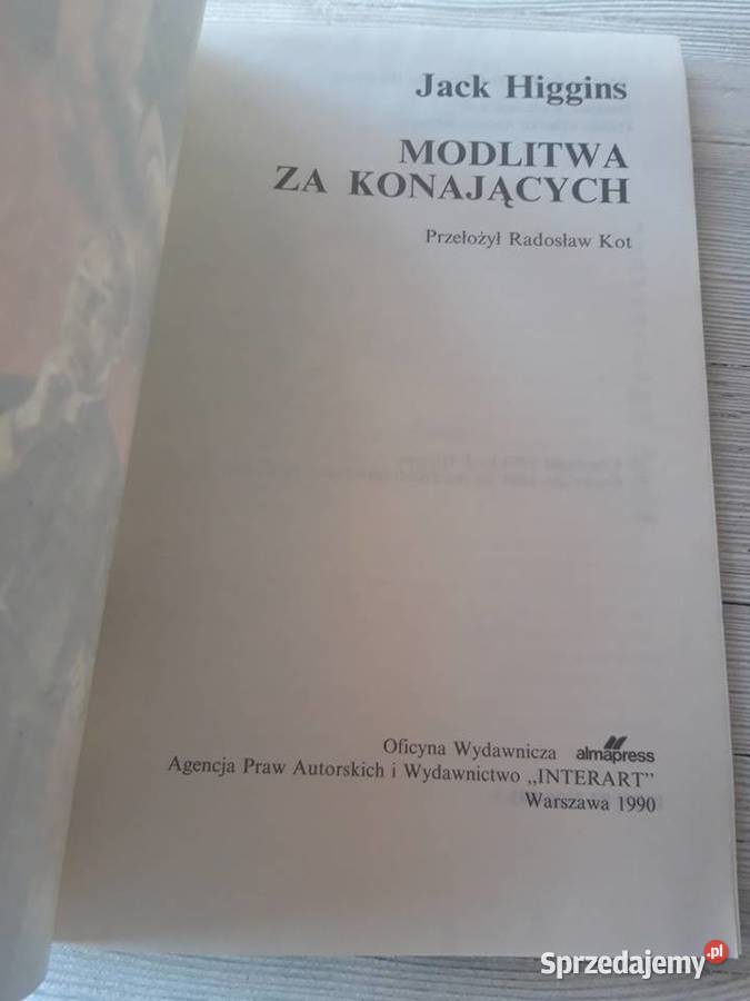 Modlitwa konających Jack Higgins INTERART 1990 Bielsko-Biała