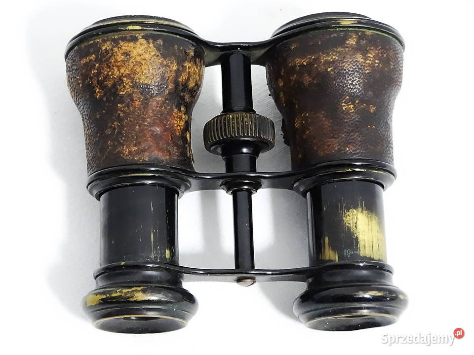 Zabytkowa mała lornetka z etui futerałem lubelskie Biłgoraj