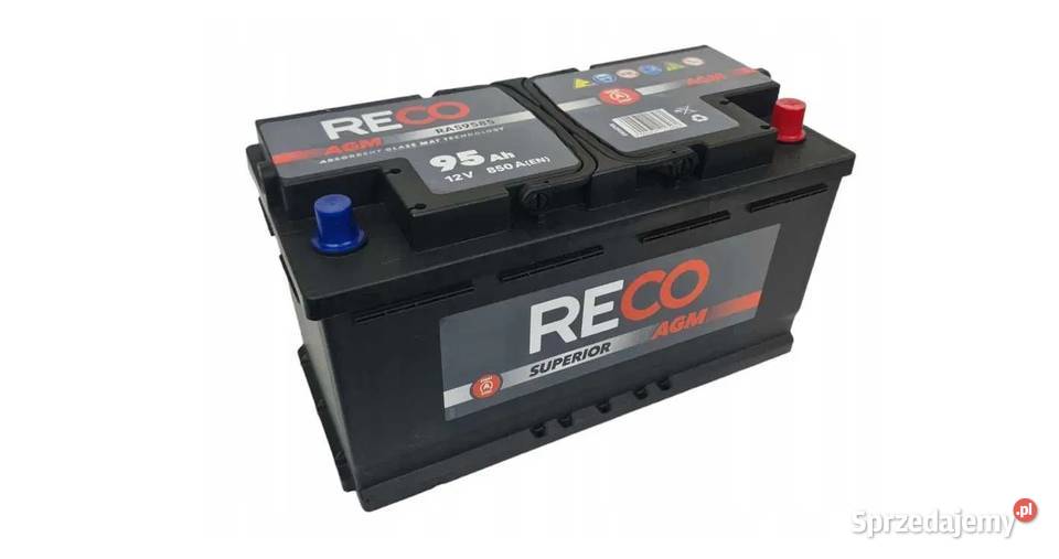 Akumulator RECO AGM 12V 95Ah 850A warmińsko-mazurskie