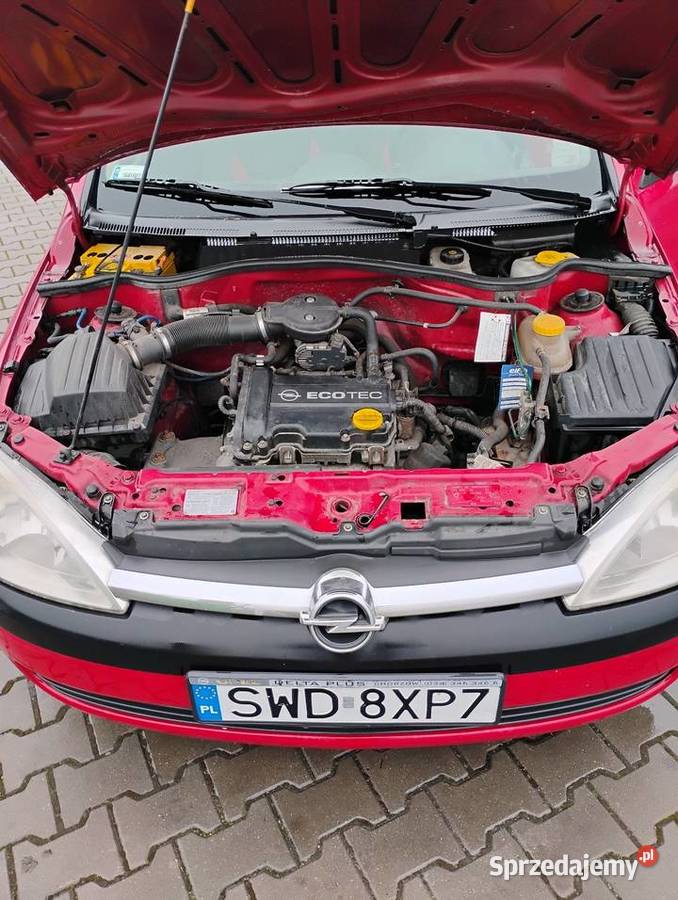 OPEL CORSA C 2003 r Automat czerwony Olza