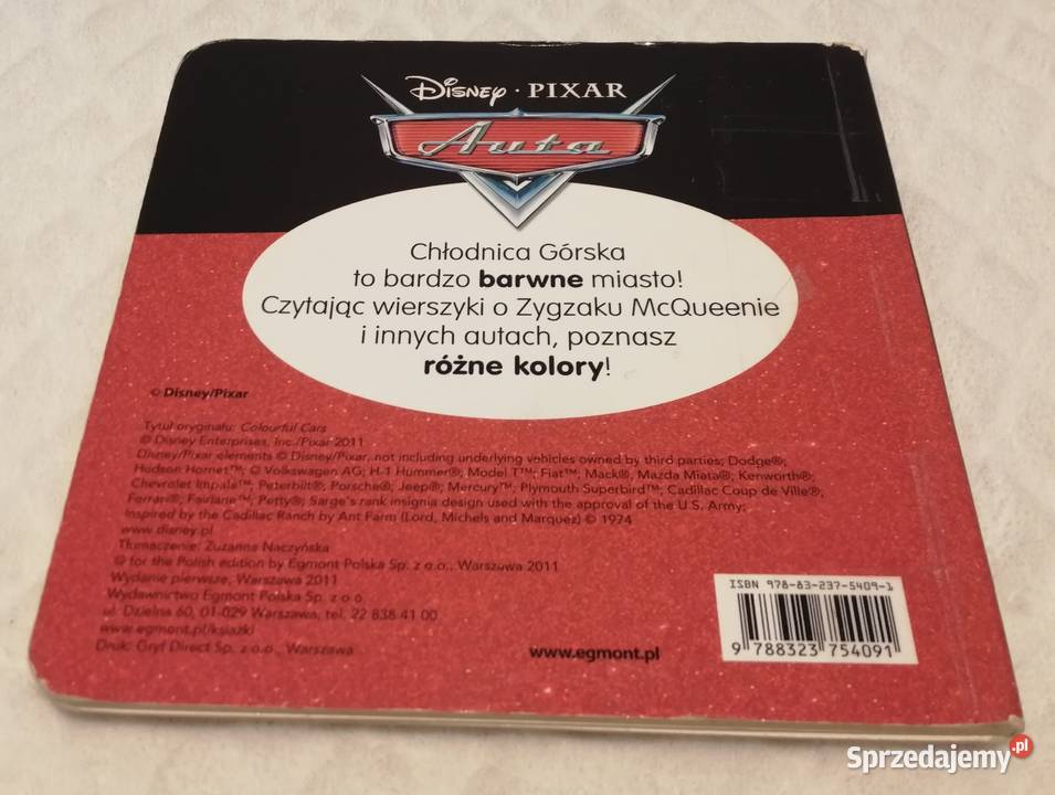 Kolorowe Auta Cars Egmont 2011 Książeczki dzieci Czeladź sprzedam