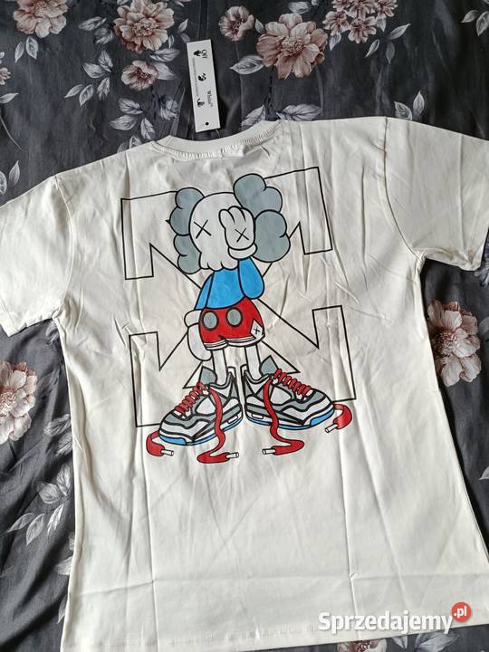 Tshirt bawełniany Off White biały XL regular fit Białystok