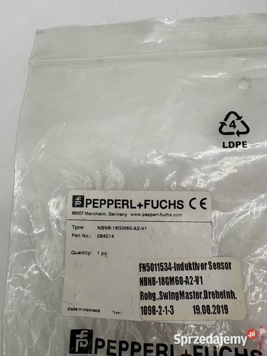 Pepperl Fuchs NBN818GM60A2V1 084014 Czujnik Warszawa