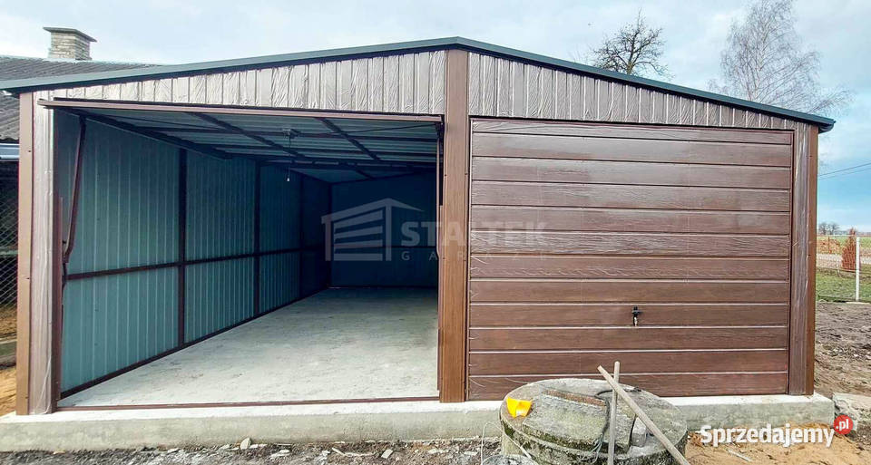 Garaz Blaszany 65X8 2X Brama Uchylna 360zł/m2 Sprzedaż Ełk