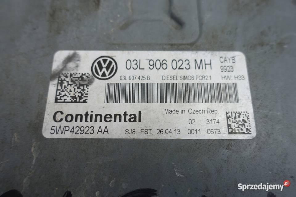 Skoda Octavia II 16 TDI KOMPUTER SILNIKA moduł lubelskie Chełm