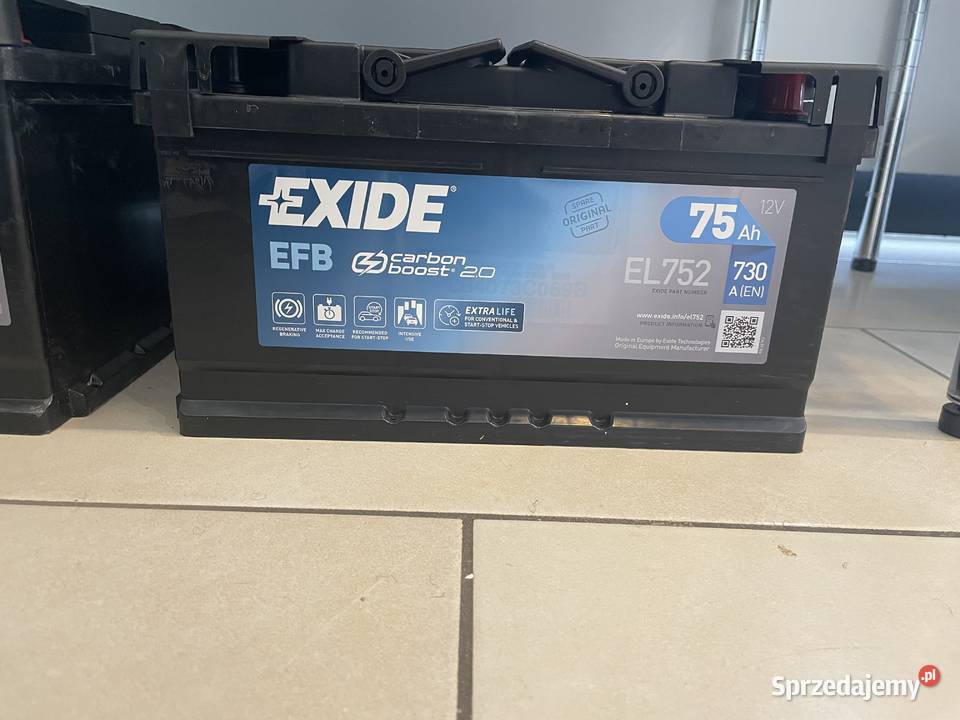 Exide EFB STARTSTOP 75Ah 730A Prawy Plus