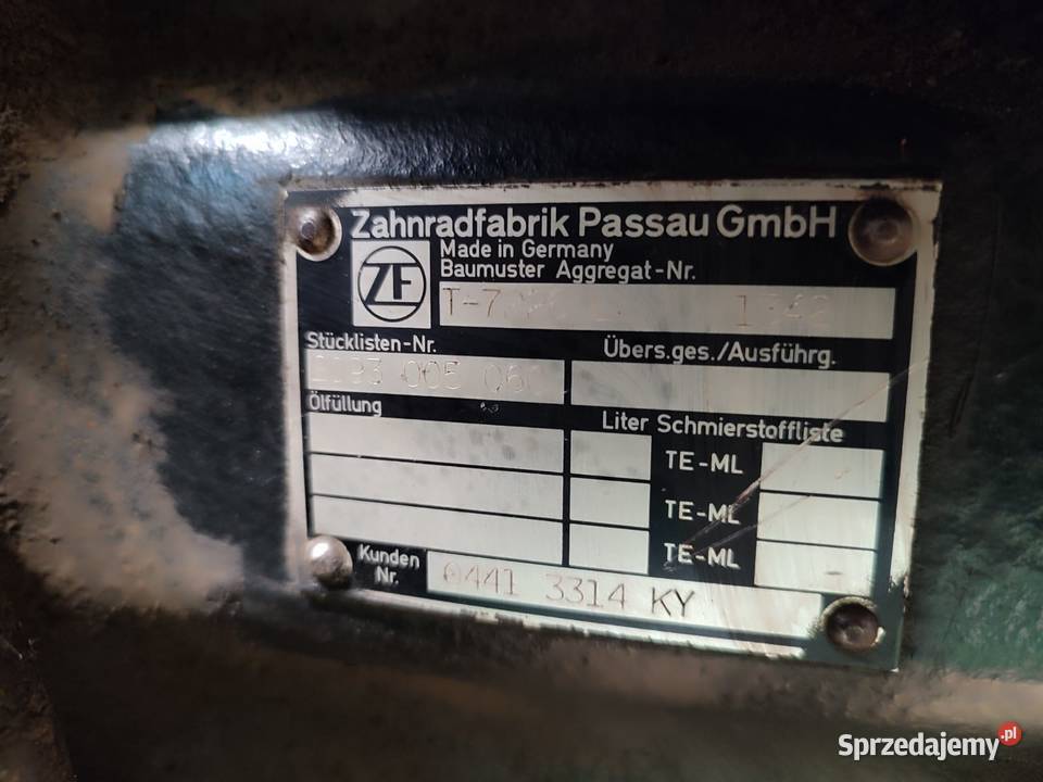 Skrzynia biegów T7226 Deutz Fahr Agrotron 615 Wilkowo