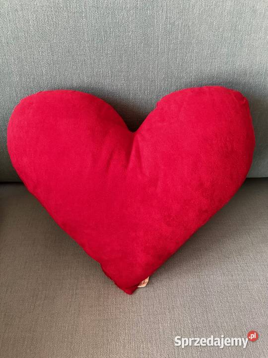Czerwona poduszka serce Kocham Cię serduszko czerwony