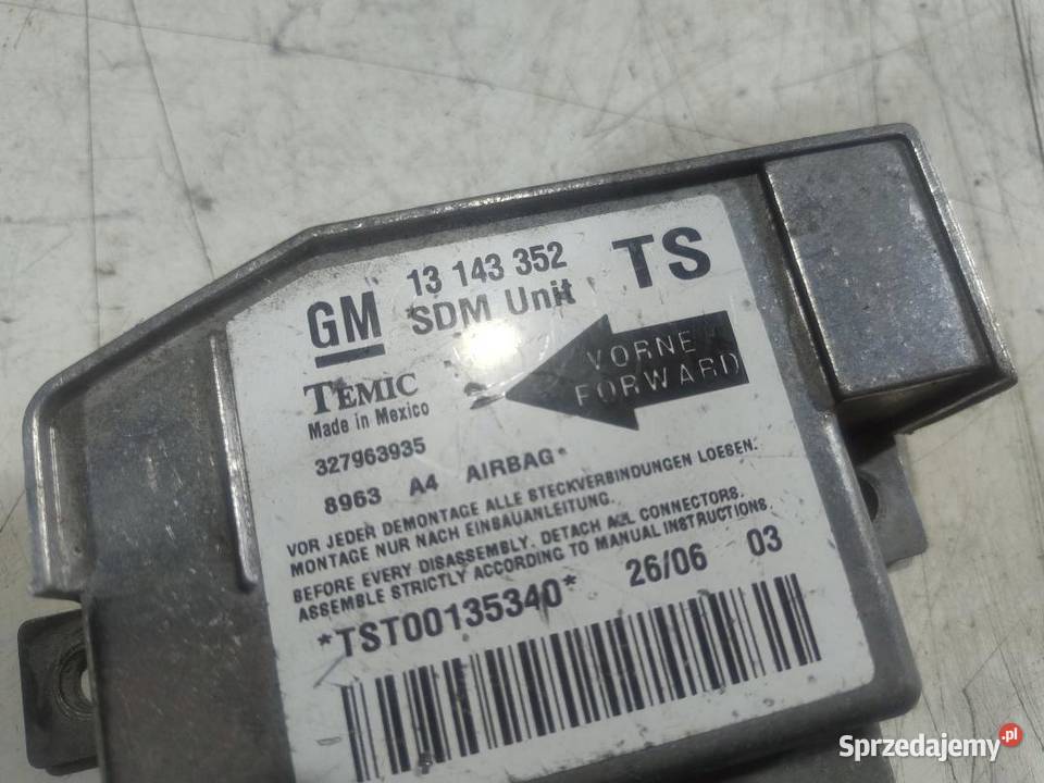 SENSOR AIR BAG AIRBAG OPEL COMBO C 13 CDTI sprzedam