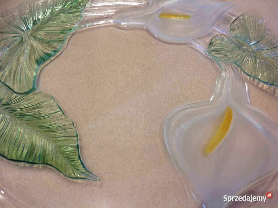Piękna Szklana Patera KALIE