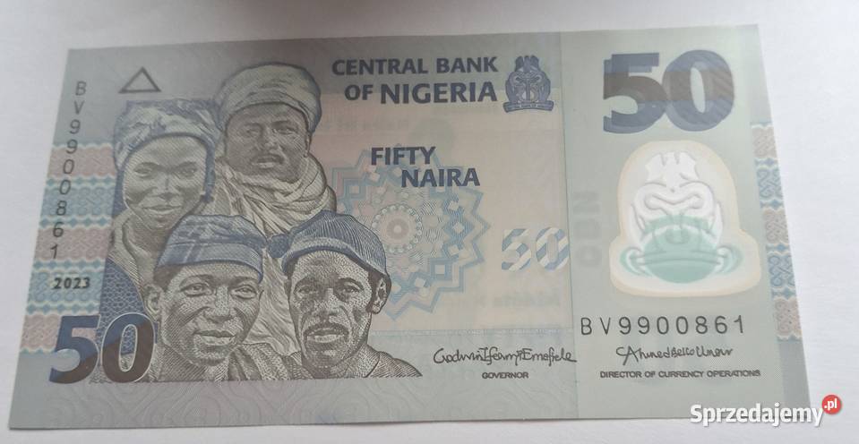 NIGERIA50 NAIRA2023 rPOLIMER ŁADNY Legionowo