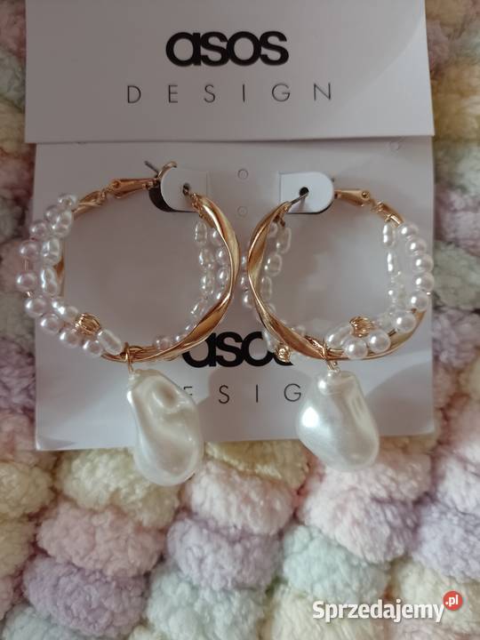 ASOS Bogato zdobione kolczyki ślubne z Londynu