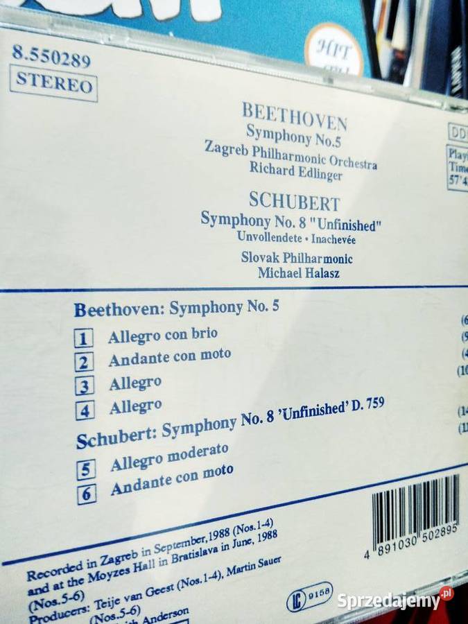 Bethoven Schubert muzyka klasyczna unikatowe sprzedam