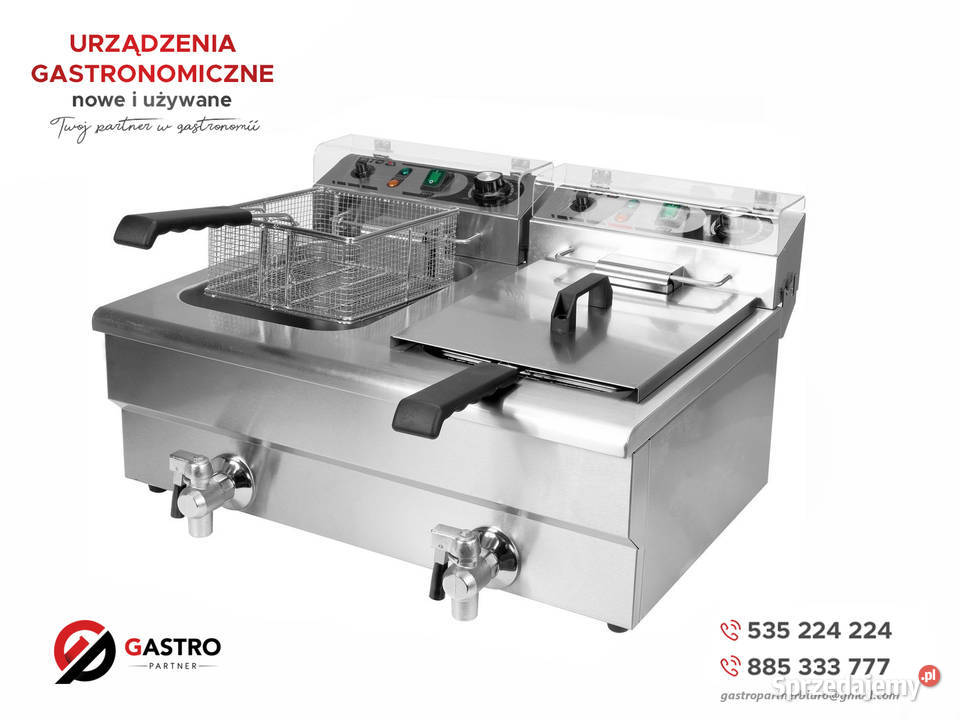 Nowa Frytownica elektryczna z zaworem 2X12L wielkopolskie Ostrów Wielkopolski