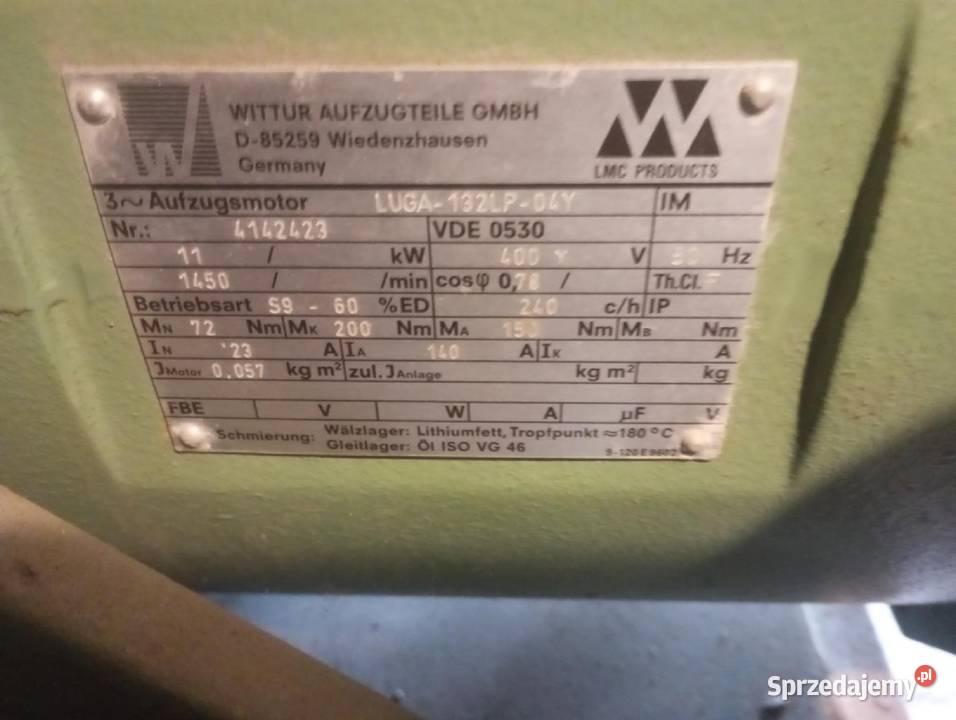Silnik 11 Kw mazowieckie Chorzele sprzedam
