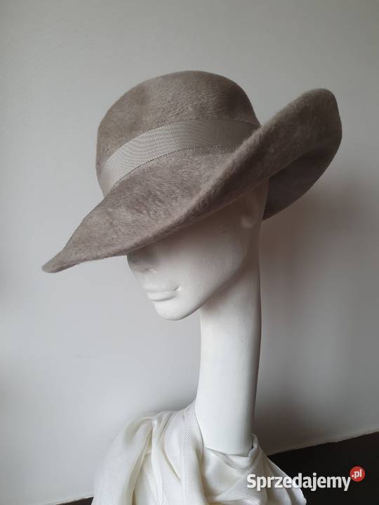 Kapelusz beżowy szary siwy 10 sprzedam