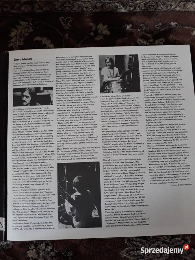 DAVE MASON BAND Dave Mason 1975 z Rock kolekcji Płyty i kasety Rzeszów sprzedam